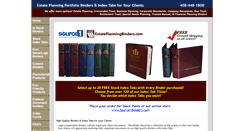 Desktop Screenshot of estateplanningbinders.com